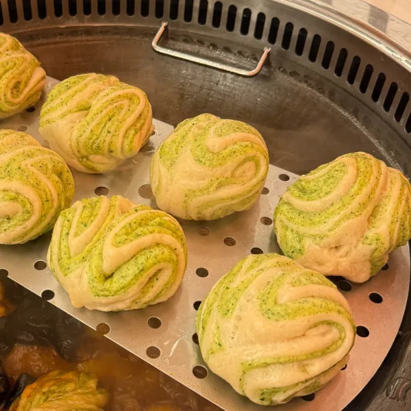 Rollo pan chino al vapor