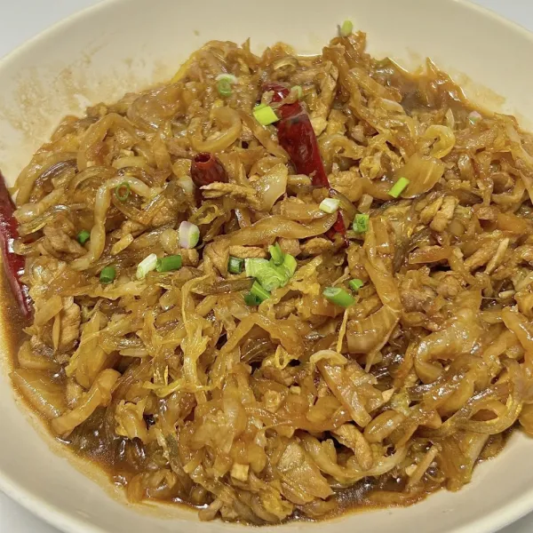 verdura asado con fideos finos