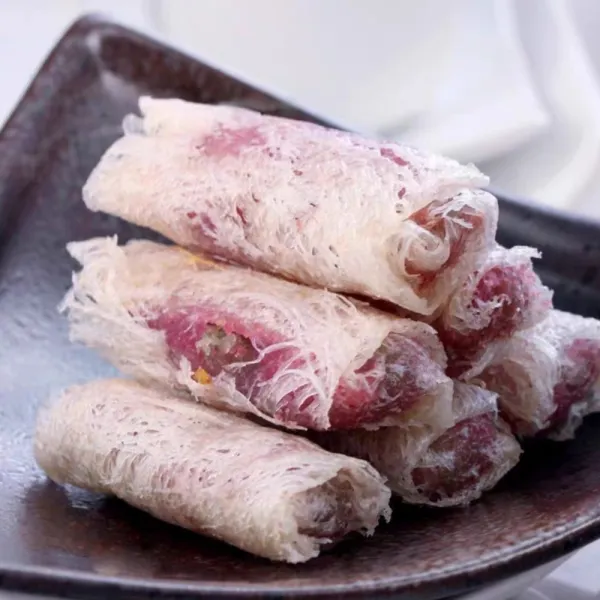 ROLLITOS DE PATATA MORADA Y BONIATO