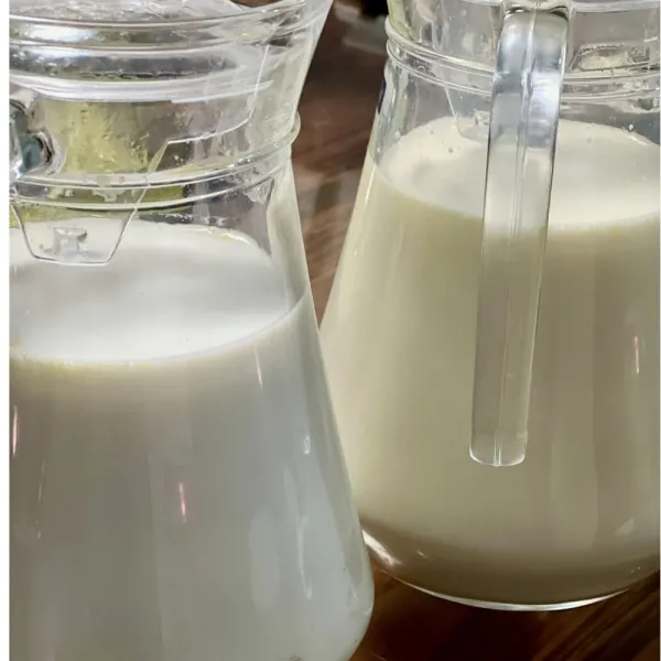 leche de coco con huevos