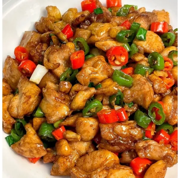 pollo salteado picante